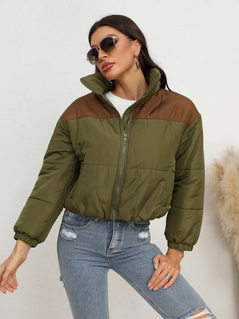 'Avielle' Quilted Puffer Jacket - Celes Fashion